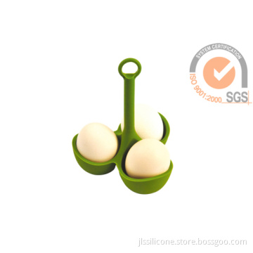 Silicone Egg Stander In Green 
